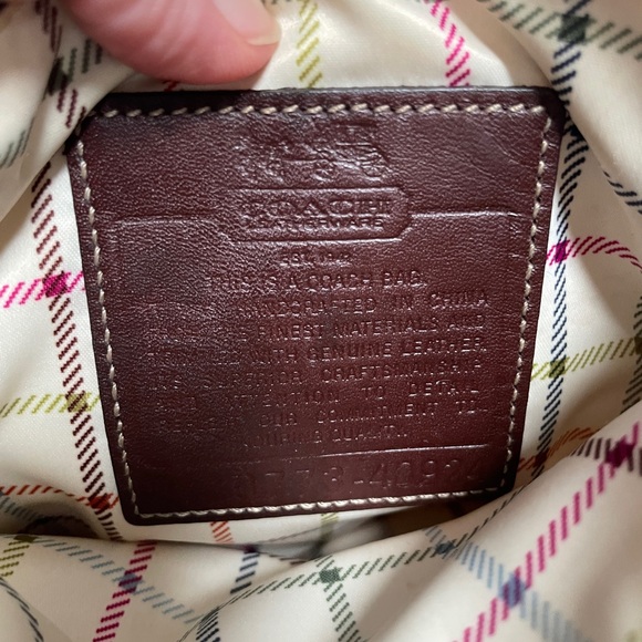 Coach Crossbody Brown/Beige Signature Coated Canvas Purse. Authentic I.D. # - Picture 5 of 16